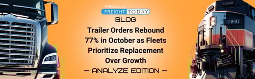 Trailer Orders Rebound 77% in October as Fleets Prioritize Replacement Over Growth