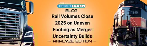Rail Volumes Close 2025 on Uneven Footing as Merger Uncertainty Builds