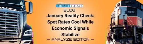 January Reality Check: Spot Rates Cool While Economic Signals Stabilize
